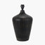 Taika Antique Black Textured Wood Table Lamp