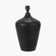 Taika Antique Black Textured Wood Table Lamp