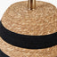 Kalutara Black and Natural Sea Grass Tall Table Lamp