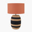 Kalutara Black and Natural Sea Grass Tall Table Lamp