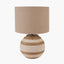 Talalla Cream and Natural  Sea Grass Round Table Lamp
