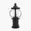 Gibson Black Wood Lantern Table Lamp