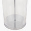 Cloche Clear Glass and Silver Table Lamp