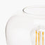 Florence Black Metal and Glass Table Lamp