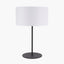 Elin Matt Black and Ivory Table Lamp