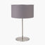 Elin Brushed Silver and Steel Grey Table Lamp