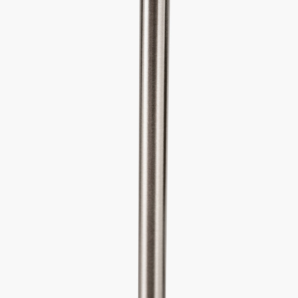 Elin Brushed Silver and Steel Grey Table Lamp