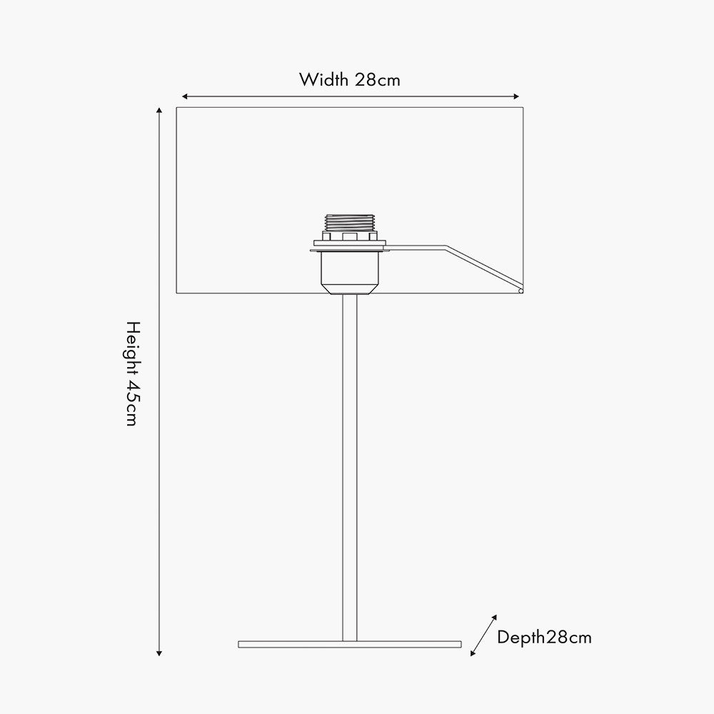 Elin Brushed Silver and Steel Grey Table Lamp