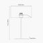 Elin Brushed Silver and Steel Grey Table Lamp