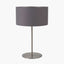 Elin Brushed Silver and Steel Grey Table Lamp