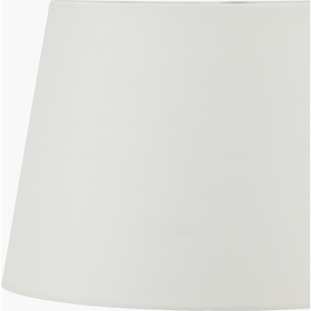 Amalia Natural Ombre Textured Stoneware Tall Table Lamp Base with Adelaide 35cm Ivory Tapered Cotton Mix Lampshade