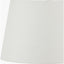 Amalia Natural Ombre Textured Stoneware Tall Table Lamp Base with Adelaide 35cm Ivory Tapered Cotton Mix Lampshade