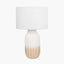 Amalia Natural Ombre Textured Stoneware Tall Table Lamp Base
