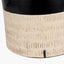 Lotta Black and Natural Stoneware Table Lamp Base
