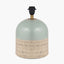 Lotta Duck Egg and Natural Stoneware Table Lamp Base