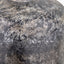 Vulcan Textured Volcanic Effect Grey Small Stoneware Table Lamp Base with Harry 30cm Steel Grey Cotton Mix Cylinder Lampshade