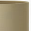 Vulcan Textured Volcanic Effect Grey Small Stoneware Table Lamp Base with Harry 30cm Taupe Cotton Mix Cylinder Lampshade