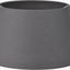 Vulcan Textured Volcanic Effect Grey Small Stoneware Table Lamp Base with Lys 30cm Steel Grey Self Lined Linen Tapered Lampshade