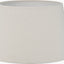 Vulcan Textured Volcanic Effect Grey Small Stoneware Table Lamp Base with Coast 30cm Cream Calico Tapered Lampshade