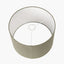 Kali Textured Dot Grey Stoneware Table Lamp Base with Edward 30cm Pistachio Green Linen Cylinder Lampshade