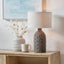 Kali Textured Dot Grey Stoneware Table Lamp Base