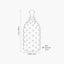 Kali Textured Dot Grey Stoneware Table Lamp Base
