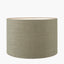 Kali Textured Dot Light Grey Stoneware Table Lamp Base with Edward 30cm Pistachio Green Linen Cylinder Lampshade