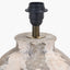 Lulia Antique Finish Stoneware Table Lamp Base with Edward 35cm Natural Linen Cylinder Lampshade