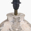 Lulia Antique Finish Stoneware Table Lamp Base with Coast 35cm Cream Calico Tapered Lampshade