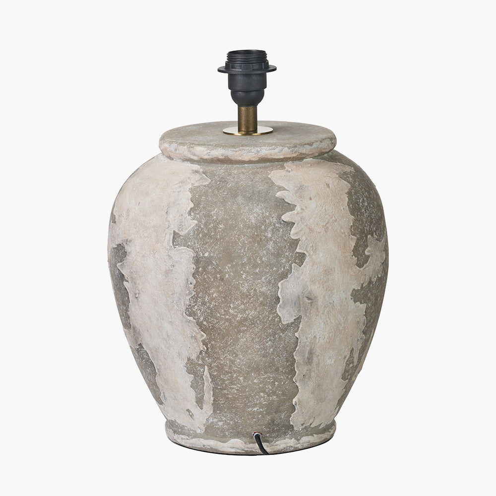 Lulia Antique Finish Stoneware Urn Table Lamp Base