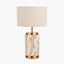 Carrara Natural Stone Effect Ceramic Table Lamp
