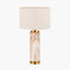 Carrara Natural Stone Effect Ceramic Tall Table Lamp
