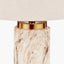 Carrara Natural Stone Effect Ceramic Tall Table Lamp