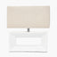 Block White Ceramic Rectangular Table Lamp