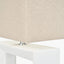 Block White Ceramic Rectangular Table Lamp