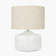 Flora White Small Floral Ceramic Table Lamp
