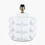 Serenity White Bobbled Ceramic Large Table Lamp Base
