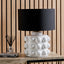 Serenity White Bobbled Ceramic Large Table Lamp Base