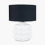 Serenity White Bobbled Ceramic Large Table Lamp Base