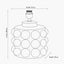 Serenity White Bobbled Ceramic Large Table Lamp Base