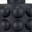 Serenity Black Bobbled Ceramic Large Table Lamp Base with Harry 40cm Ivory Cotton Mix Cylinder Lampshade