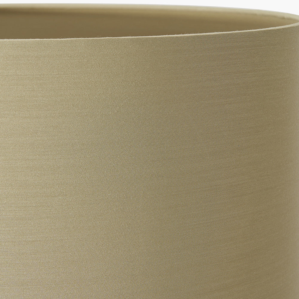Serenity Black Bobbled Ceramic Large Table Lamp Base with Harry 40cm Taupe Cotton Mix Cylinder Lampshade