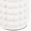 Sohan White Bobbled Ceramic Tall Table Lamp Base with Edward 40cm Pistachio Green Linen Cylinder Lampshade