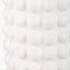 Sohan White Bobbled Ceramic Tall Table Lamp Base with Lino 40cm Black Self Lined Linen Cylinder Lampshade