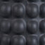 Sohan Black Bobbled Ceramic Tall Table Lamp Base with Lino 40cm White Self Lined Linen Cylinder Lampshade
