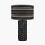 Sohan Black Bobbled Ceramic Tall Table Lamp Base