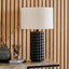 Sohan Black Bobbled Ceramic Tall Table Lamp Base
