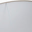 Wrenley Cream Ceramic Sea Urchin Table Lamp Base with Winston 40cm Taupe Handloom Tapered Lampshade