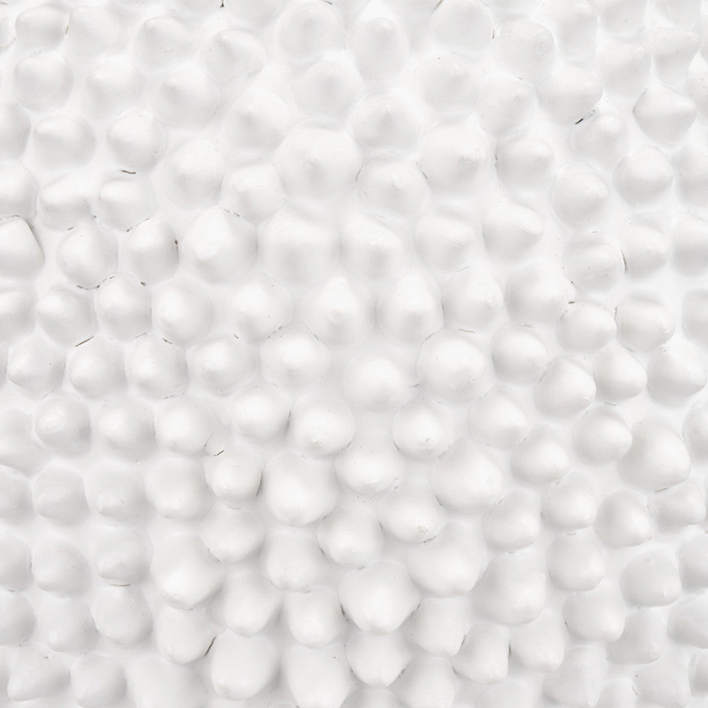 Wrenley Cream Ceramic Sea Urchin Table Lamp Base with Henry 35cm Taupe Handloom Cylinder Lampshade