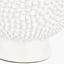 Wrenley Cream Ceramic Sea Urchin Table Lamp Base with Henry 35cm Taupe Handloom Cylinder Lampshade